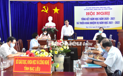 Sở GD-KH&CN: Triển khai trực tuyến nhiệm vụ năm học mới 2021 - 2022
