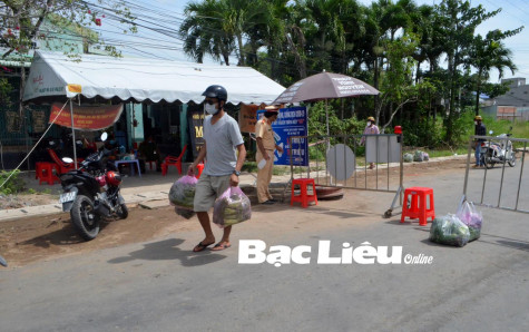 Kiểm soát nghiêm ngặt người ra - vào TP. Bạc Liêu