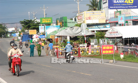 TP. Bạc Liêu tiếp tục phong tỏa 7 khu vực, huyện Vĩnh Lợi giải thể các chốt bên trong xã, thị trấn
