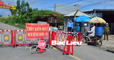 Xã Vĩnh Trạch (TP. Bạc Liêu): Siết chặt phòng dịch ở địa bàn giáp ranh