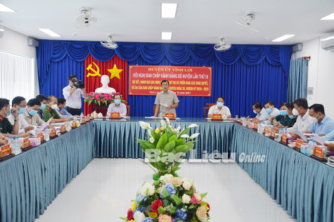 Huyện Vĩnh Lợi: Triển khai các nghị quyết chuyên đề, đề án của Ban Chấp hành Đảng bộ huyện khóa XII