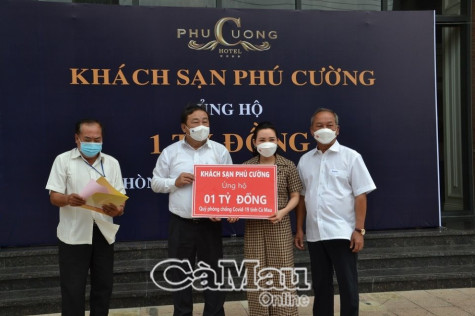 Khách sạn Phú Cường ủng hộ 1 tỷ đồng quỹ phòng, chống dịch Covid-19