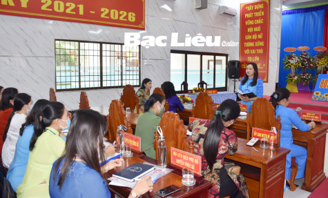 Tập trung tổ chức thành công Đại hội Phụ nữ cấp huyện