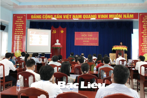 Huyện Vĩnh Lợi: 19 thí sinh tham dự hội thi báo cáo viên, tuyên truyền viên giỏi năm 2021