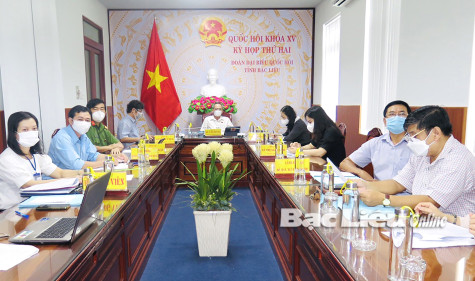 Kỳ họp thứ 2, Quốc hội khóa XV: Các ĐBQH tỉnh Bạc Liêu đóng góp ý kiến nhiều dự thảo luật