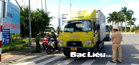 Điều kiện bắt buộc đối với phương tiện vận tải từ ngoài tỉnh vào Bạc Liêu