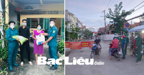 Lực lượng dân quân chung sức cùng địa phương xóa “vùng đỏ”