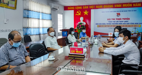 Hội thi “Tuổi trẻ với pháp luật” được tổ chức trực tuyến