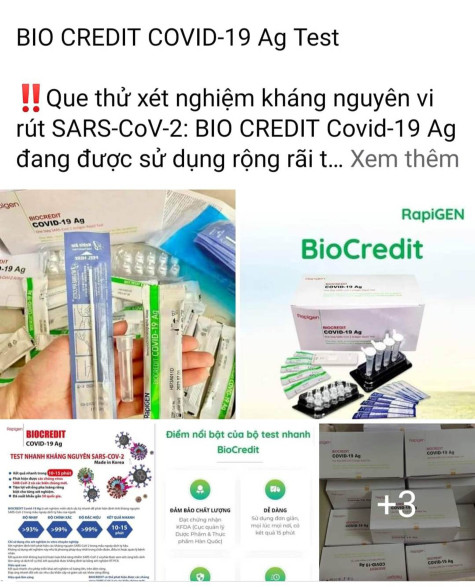 Cần siết chặt quản lý  mặt  hàng kít test nhanh COVID-19