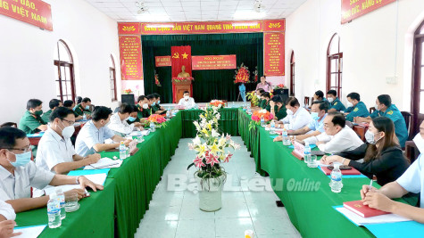 Đảng ủy Quân sự huyện Hòa Bình ra Nghị quyết lãnh đạo năm 2022