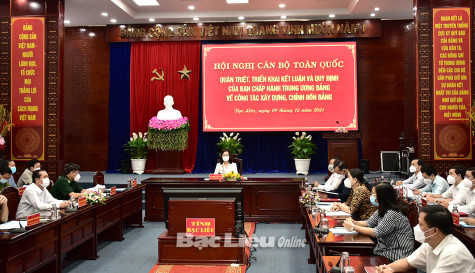 Quán triệt, triển khai Kết luận và Quy định của Trung ương về công tác xây dựng, chỉnh đốn Đảng