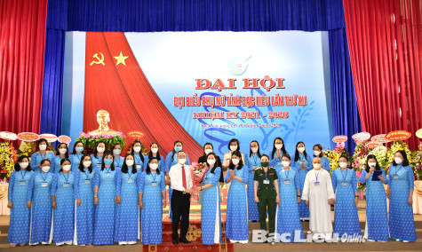 Đại hội đại biểu Phụ nữ tỉnh Bạc Liêu lần thứ XII (nhiệm kỳ 2021 - 2026) thành công tốt đẹp