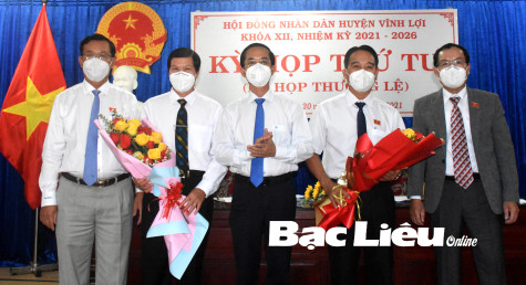 Kỳ họp thứ tư, HĐND huyện Vĩnh Lợi khóa XII, nhiệm kỳ 2021 - 2026
