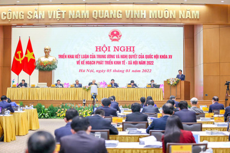 Năm 2022: Chính phủ phấn đấu tăng trưởng GDP 6-6,5%; đẩy nhanh tiêm vaccine cho trẻ em, tiêm mũi tăng cường