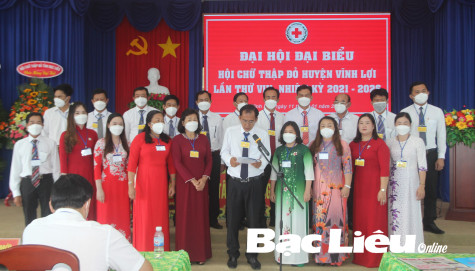 Đại hội điểm Hội Chữ thập đỏ huyện Vĩnh Lợi nhiệm kỳ 2021 - 2026