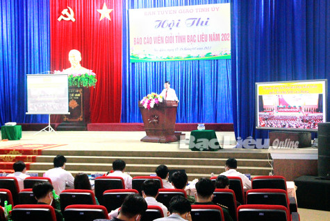 Hội thi Báo cáo viên giỏi cấp tỉnh: Nâng cao chất lượng và hiệu quả công tác tuyên truyền miệng