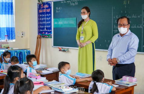 Cà Mau: Trường mầm non và tiểu học đón học sinh trở lại