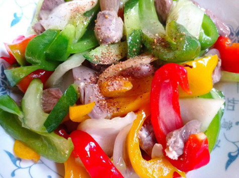 Tim gà xào chua ngọt