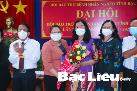 Đại hội Hội Bảo trợ bệnh nhân nghèo tỉnh Bạc Liêu lần thứ I, nhiệm kỳ 2022 - 2027