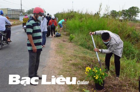 TP. Bạc Liêu: Xây dựng cảnh quan, môi trường nông thôn sáng - xanh - sạch - đẹp