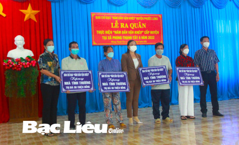 Huyện Phước Long: Ra quân Năm Dân vận khéo 2022 tại xã Phong Thạnh Tây A
