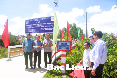 Khánh thành 2 cây cầu giao thông nông thôn tại huyện Vĩnh Lợi và Đông Hải