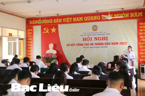 TAND tỉnh sơ kết công tác 6 tháng năm 2022