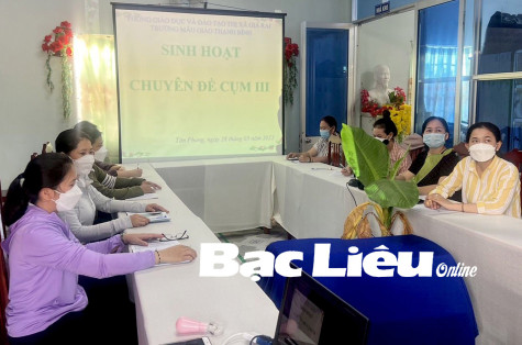Trường mẫu giáo Thạnh Bình: Tổ chức sinh hoạt chuyên môn “Lấy trẻ làm trung tâm”