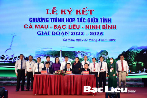Chương trình hợp tác Cà Mau - Bạc Liêu - Ninh Bình: Thắt chặt tình đoàn kết, giúp nhau cùng phát triển