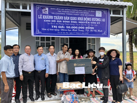 TX. Giá Rai:​ Bàn giao nhà đồng hương cho xã Phong Thạnh Đông
