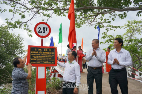 Khánh thành và bàn giao cầu Đồng hương 111
