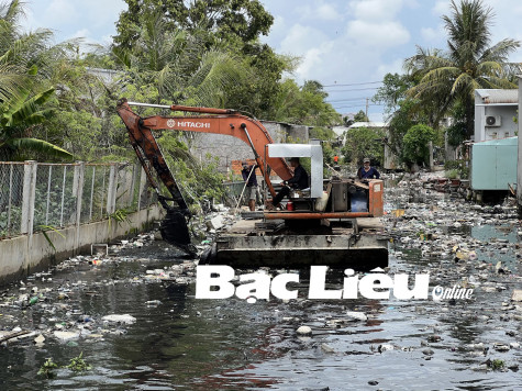 TP. Bạc Liêu:​ Cải tạo các tuyến kênh, rạch nội ô