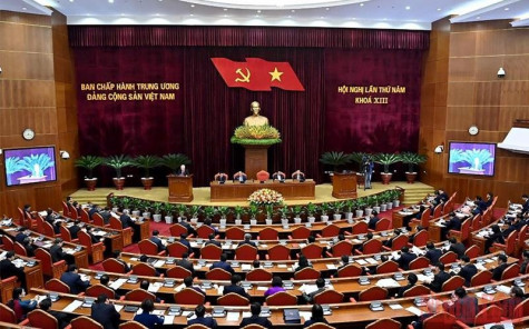 Thông cáo báo chí về ngày làm việc thứ 3 của Hội nghị Trung ương 5 khóa XIII