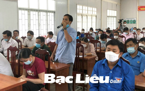 Đoàn ĐBQH tỉnh tiếp xúc cử tri 2 huyện Phước Long và Hồng Dân