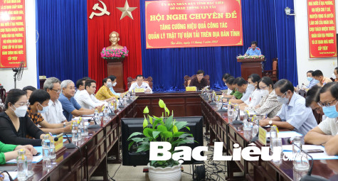 Hội nghị chuyên đề tăng cường hiệu quả công tác quản lý trật tự vận tải trên địa bàn tỉnh
