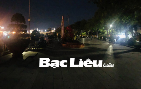 Cần sớm khắc phục hệ thống chiếu sáng Công viên Điện Biên Phủ
