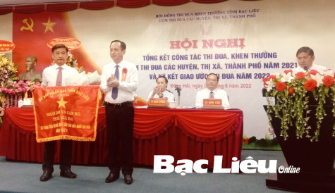 Huyện Đông Hải dẫn đầu Cụm thi đua các huyện, thị xã, thành phố năm 2021