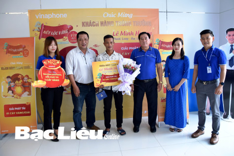 VNPT Bạc Liêu: Trao thưởng chương trình khuyến mại “Kết lộc vàng - Vui rộn ràng”