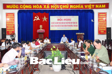 Sơ kết 3 năm thực hiện Quy chế phối hợp công tác quản lý nhà nước về hoạt động tín ngưỡng, tôn giáo