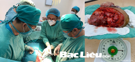 Bệnh viện Đa khoa Bạc Liêu: Phẫu thuật thành công khối u vú nặng 4,7kg