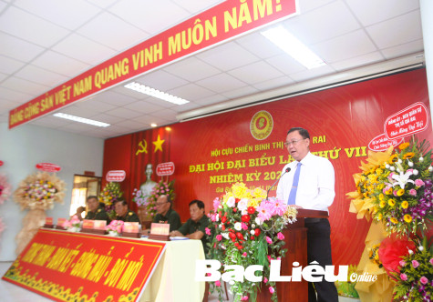 Đại hội đại biểu Hội Cựu chiến binh TX. Giá Rai lần thứ VII, nhiệm kỳ 2022 - 2027 thành công tốt đẹp
