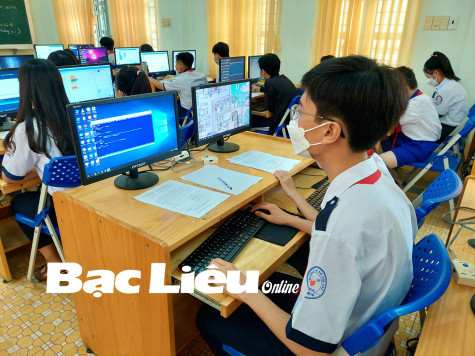 Hơn 80 thí sinh tham gia hội thi Tin học trẻ TP. Bạc Liêu lần IX - năm 2022
