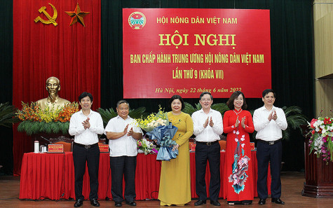 Bà Cao Xuân Thu Vân được bầu làm Phó Chủ tịch Hội Nông dân Việt Nam