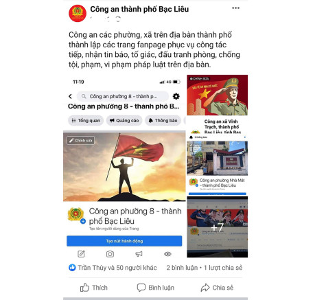 Thành lập 11 trang Fanpage phục vụ công tác đấu tranh phòng, chống tội phạm