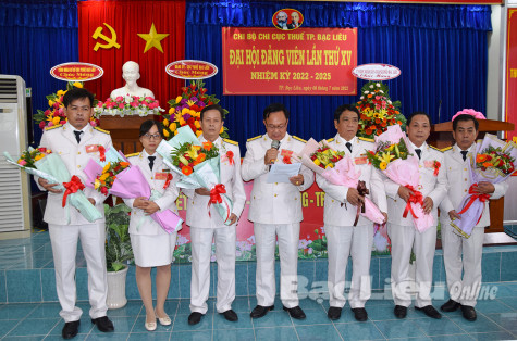 Chi bộ Chi cục Thuế TP. Bạc Liêu: Đại hội Đảng viên lần thứ XV, nhiệm kỳ 2022 - 2025