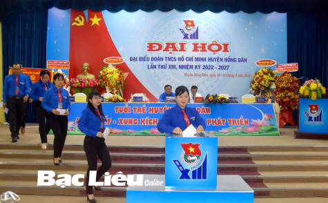 Đại hội đại biểu Đoàn TNCS Hồ Chí Minh huyện Hồng Dân lần thứ XIII thành công tốt đẹp