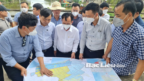 Thi công các cống âu thuyền điều tiết, bổ sung nước ngọt phục vụ nuôi trồng thủy sản