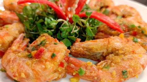 Sang chảnh, ngon miệng với tôm sốt trứng muối