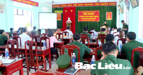 TP. Bạc Liêu: Tập huấn Luật Biên phòng Việt Nam cho cán bộ địa bàn ven biển