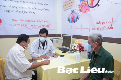 Khám sàng lọc bệnh lý tim mạch miễn phí cho 300 người có công